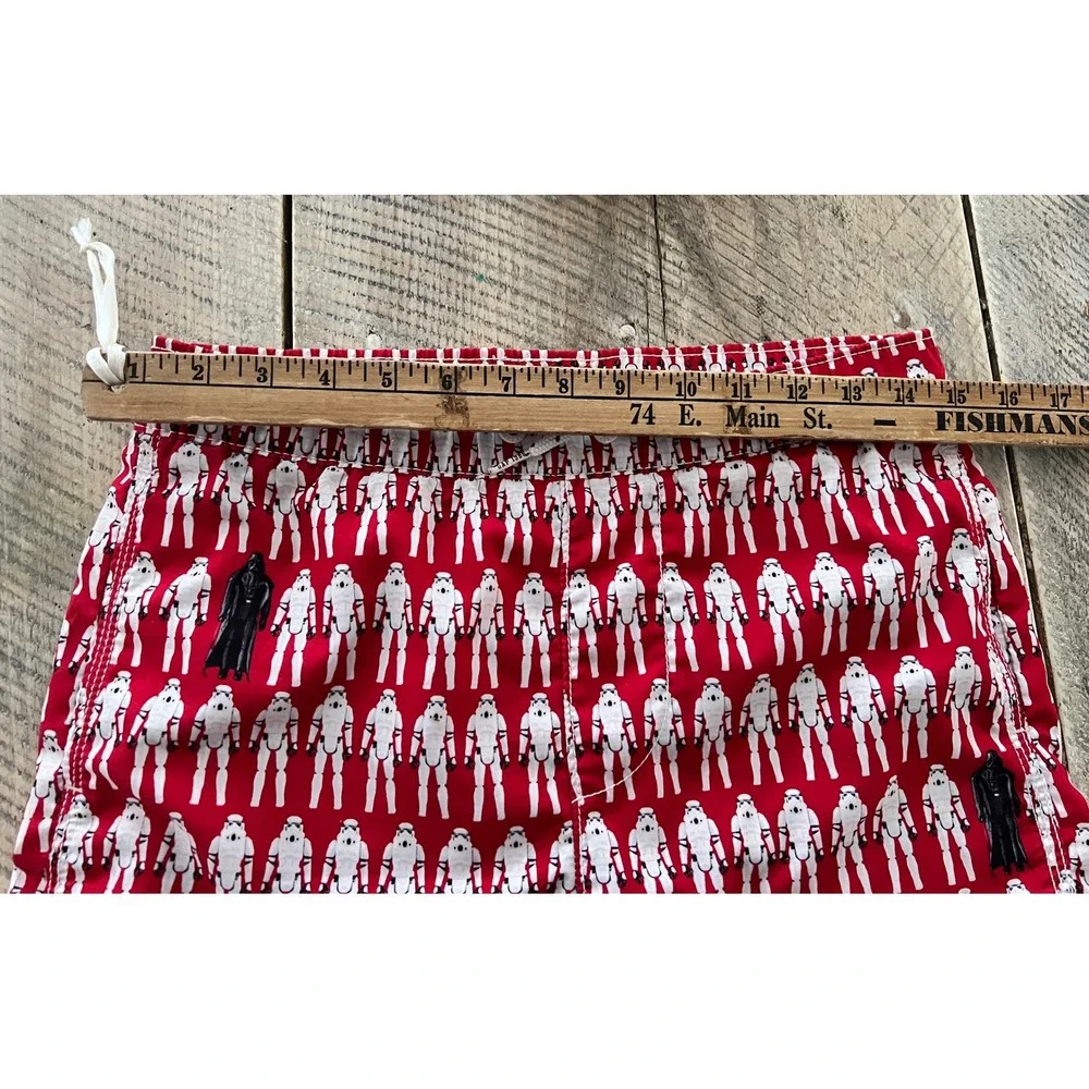 Gap Kids Star Wars Stormtrooper Darth Vader Swim Red Boys XL 12 Board Short